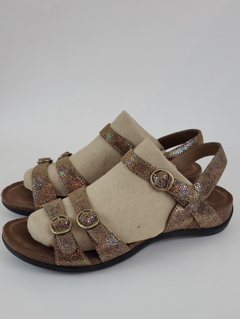 Dansko Jameson Strappy Comfort Sandals Brown Shimmer Size EU 40 / US 9.5 - 10